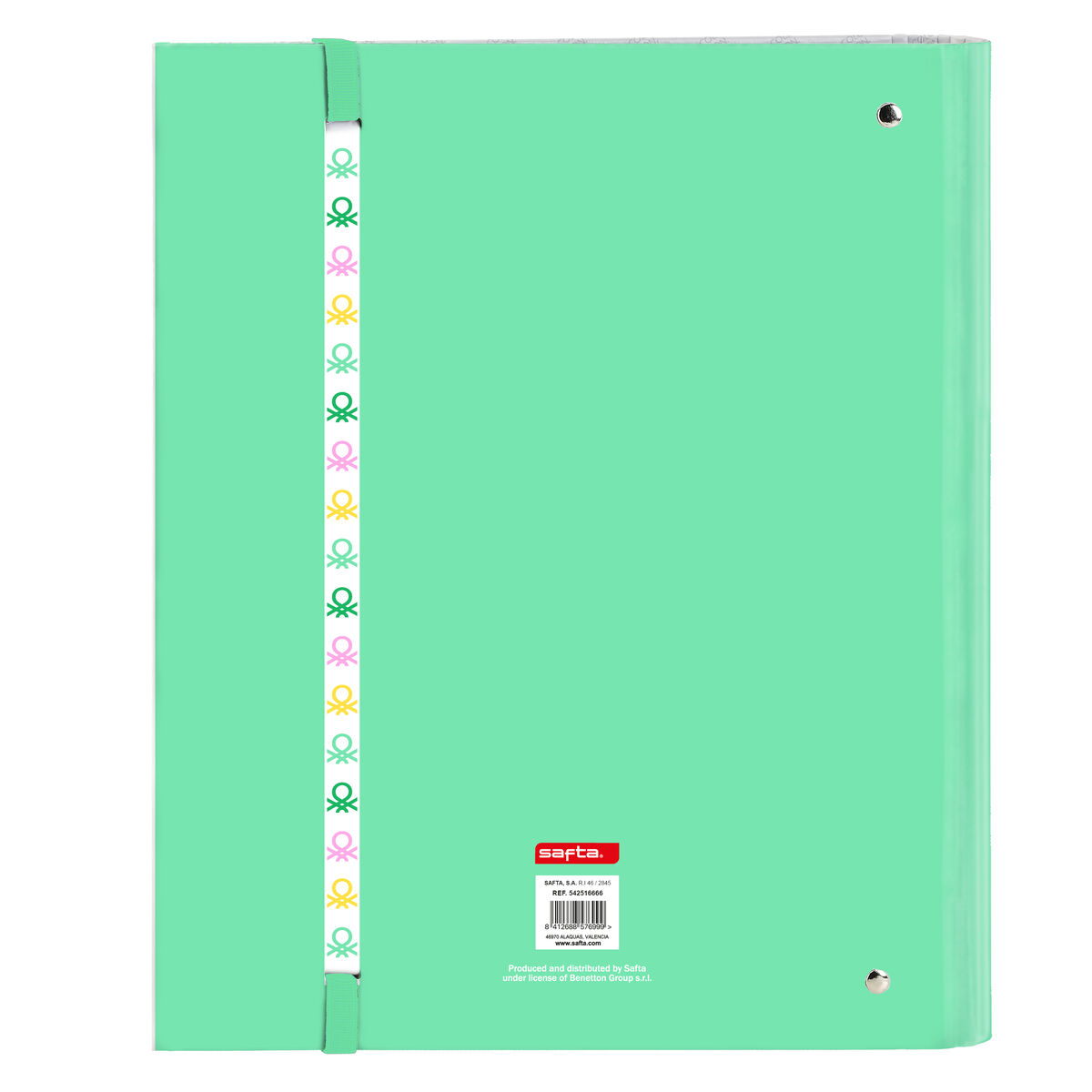 Ringperm Benetton Mint Grønn 27 x 32 x 3.5 cm